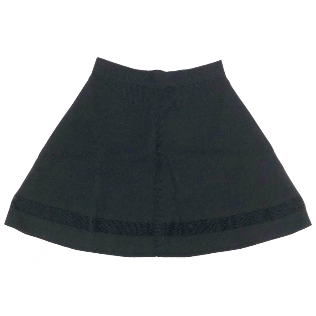 A/X Armani Exchange Black Sweater Flared Mini Skirt, Sz L